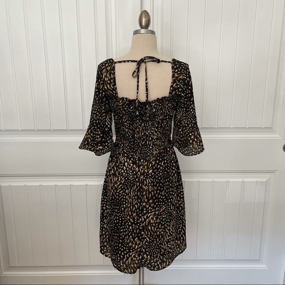 Lily White Ginette Leopard Back Tie Dress - Picture 6 of 9